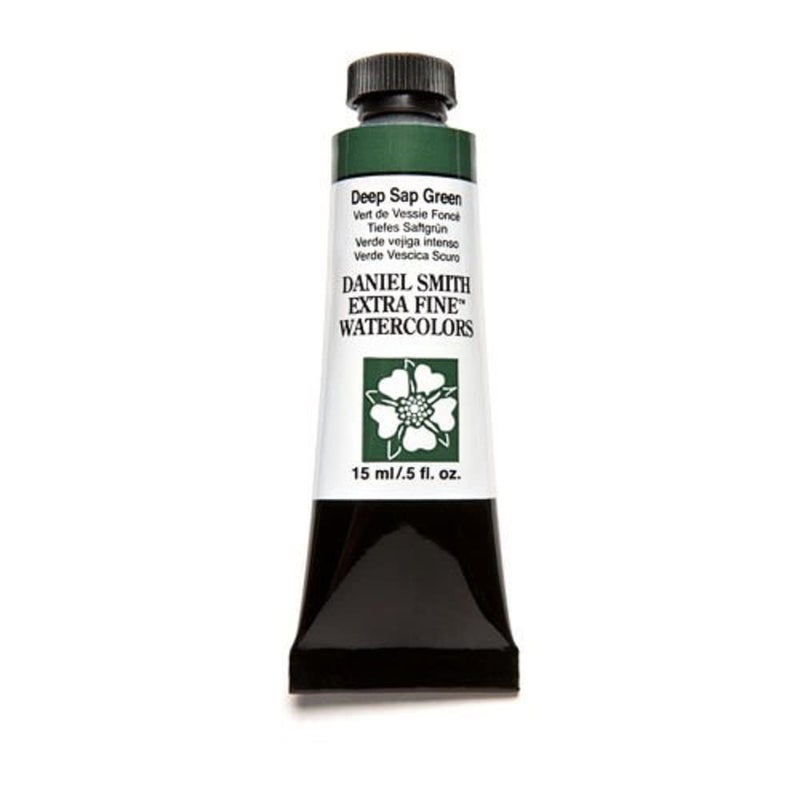 DANIEL SMITH 284600175 , Deep Sap Green Extra Fine Watercolor 15ml Paint Tube, 0.5 Fl Oz (Pack of 1) - Image 1